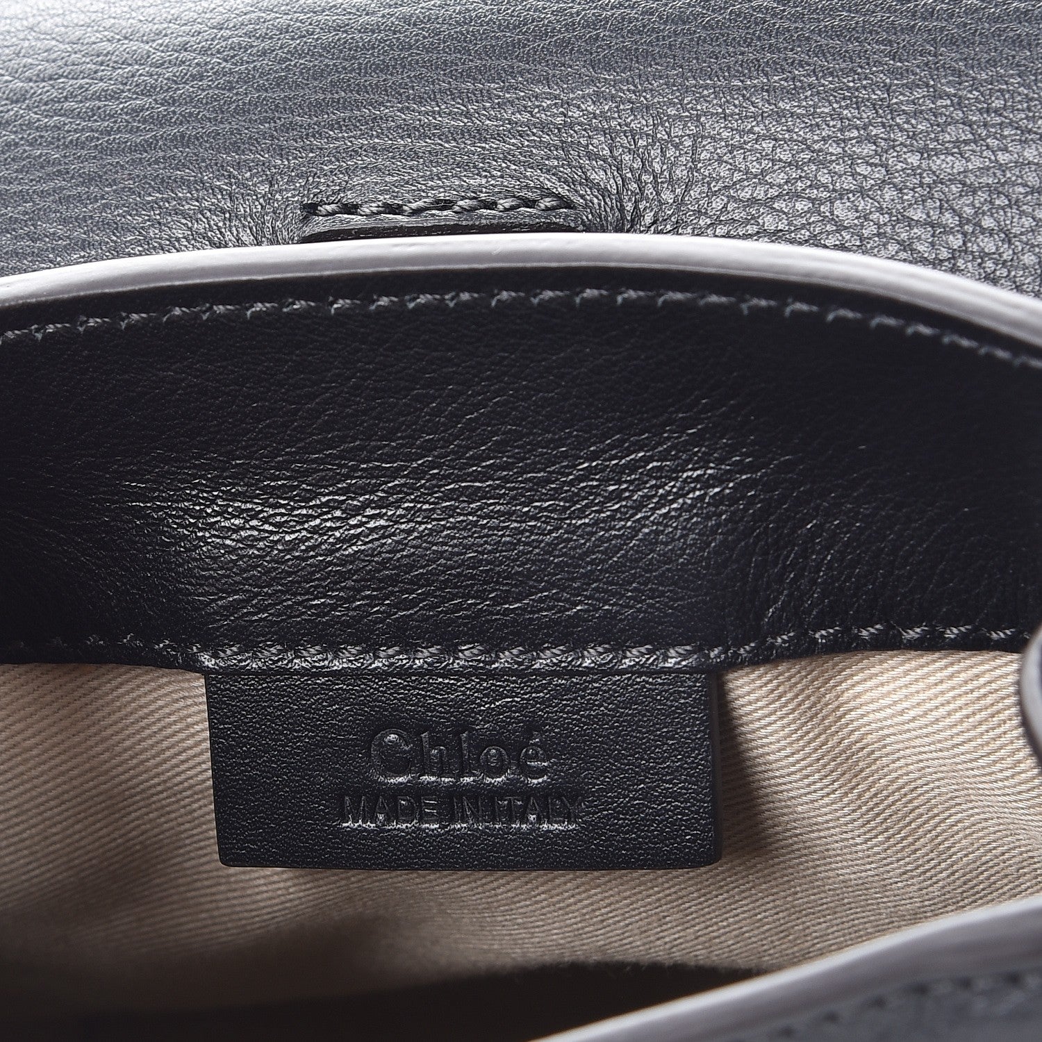 Chloe Suede Calfskin Mini Faye Backpack Black 7 of 10