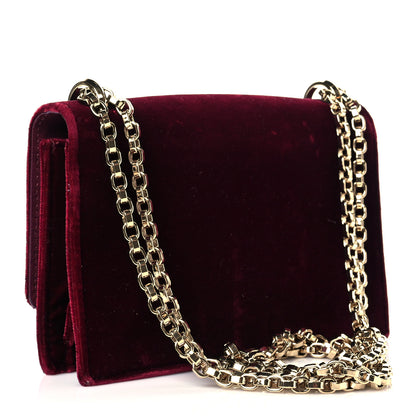 Jimmy Choo Velvet Bohemia Bag Bordeaux 4 of 13