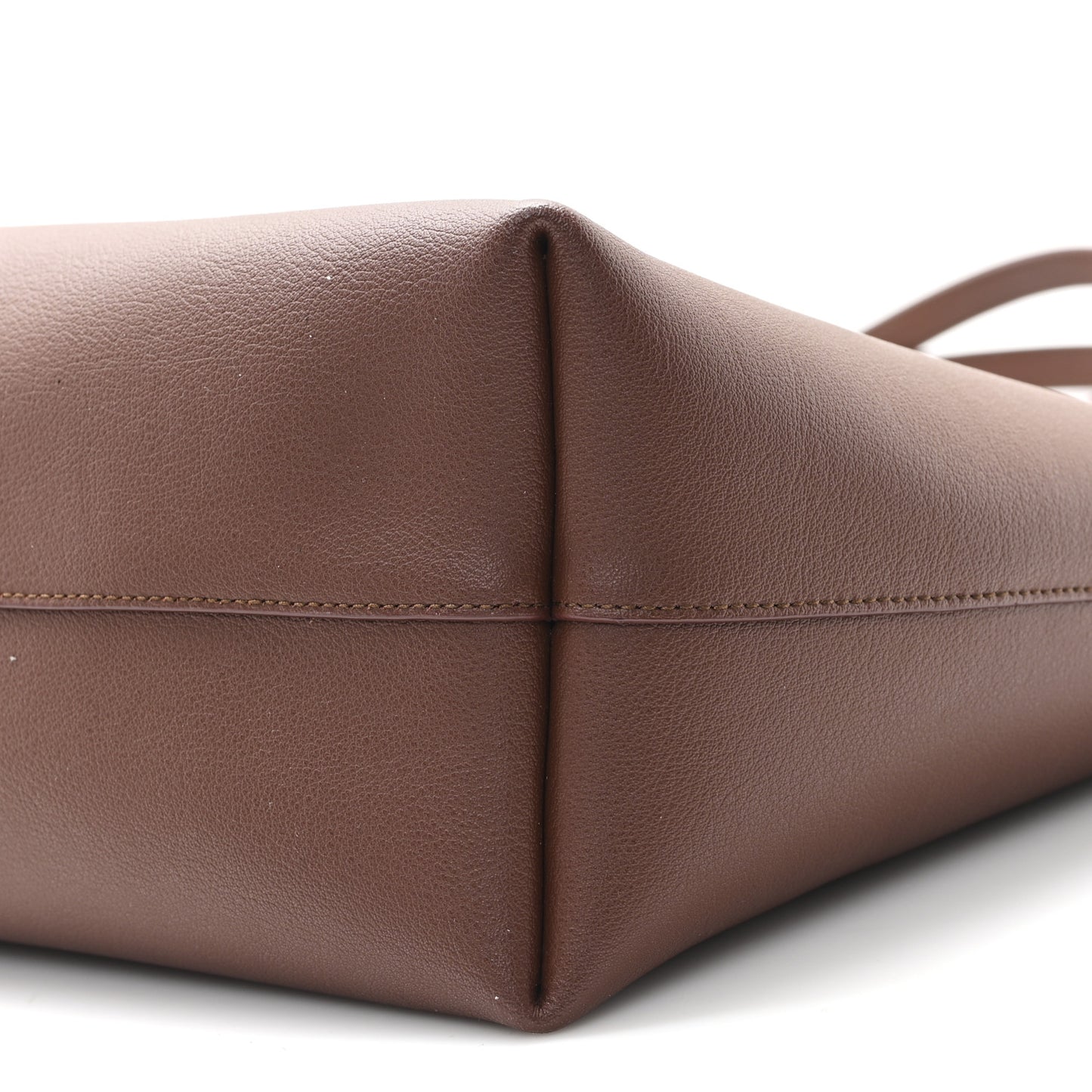 Calfskin Large Shopping Tote Brandy