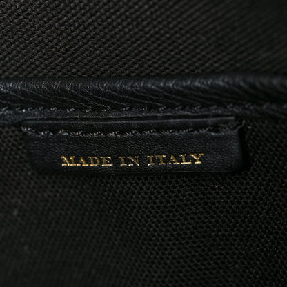 Burberry Grainy Calfskin House Check Large Banner Tote Black 8 of 11