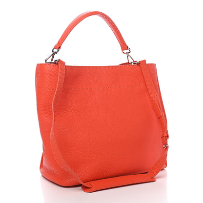Fendi Cuoio Romano Selleria Large Anna Bucket Bag Arancio 3 of 9