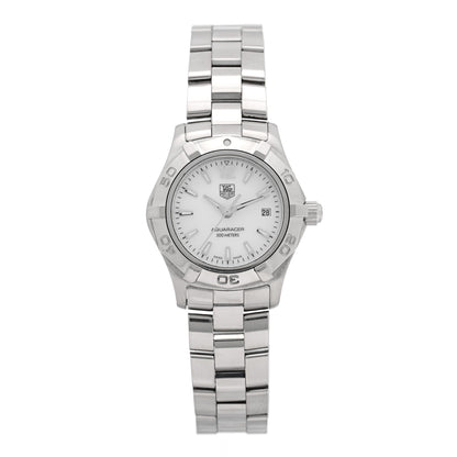 Tag Heuer Stainless Steel Mother of Pearl 27mm Aquaracer Quartz Watch WAF1414 1 of 5