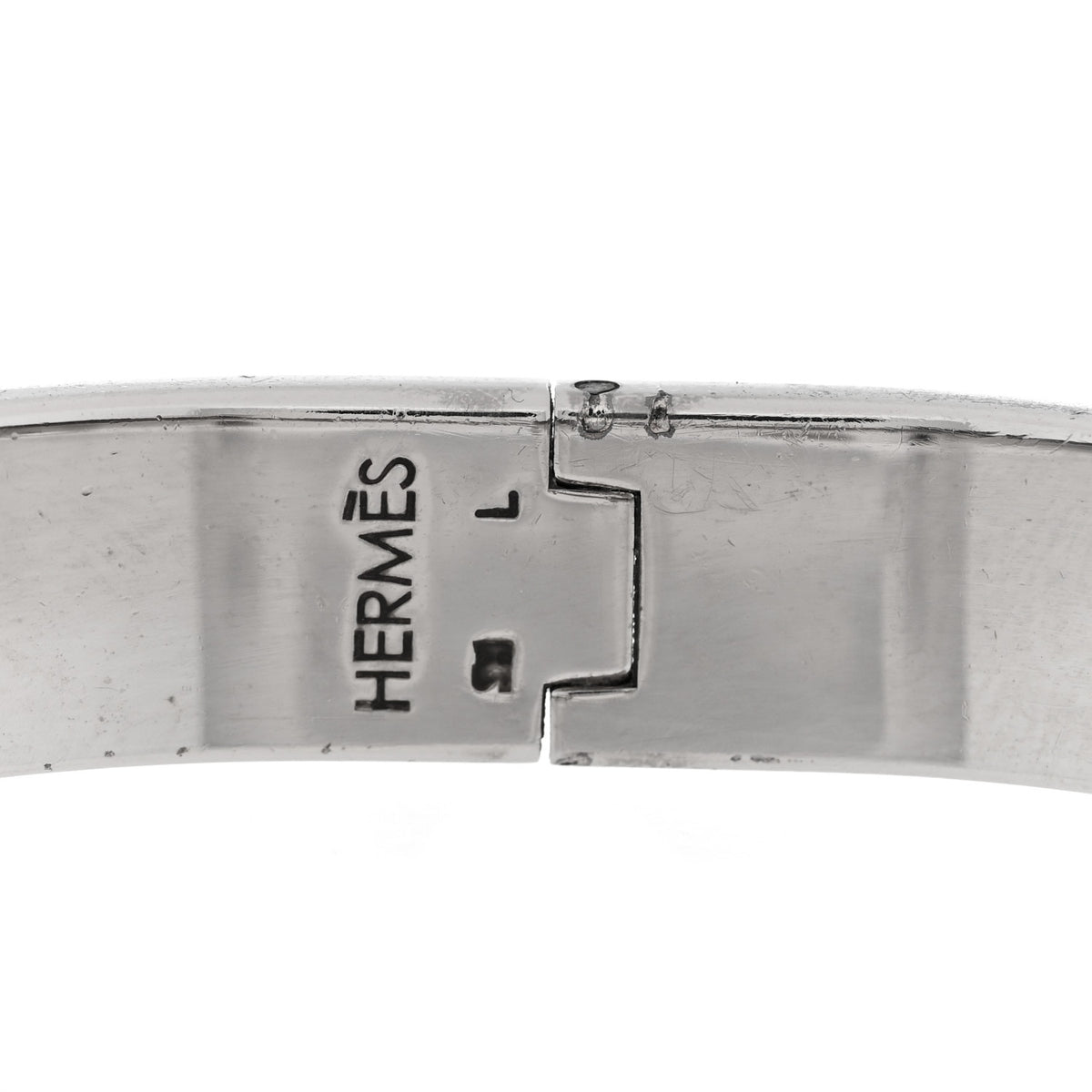 Enamel Narrow Clic Clac H Bracelet GM Orange