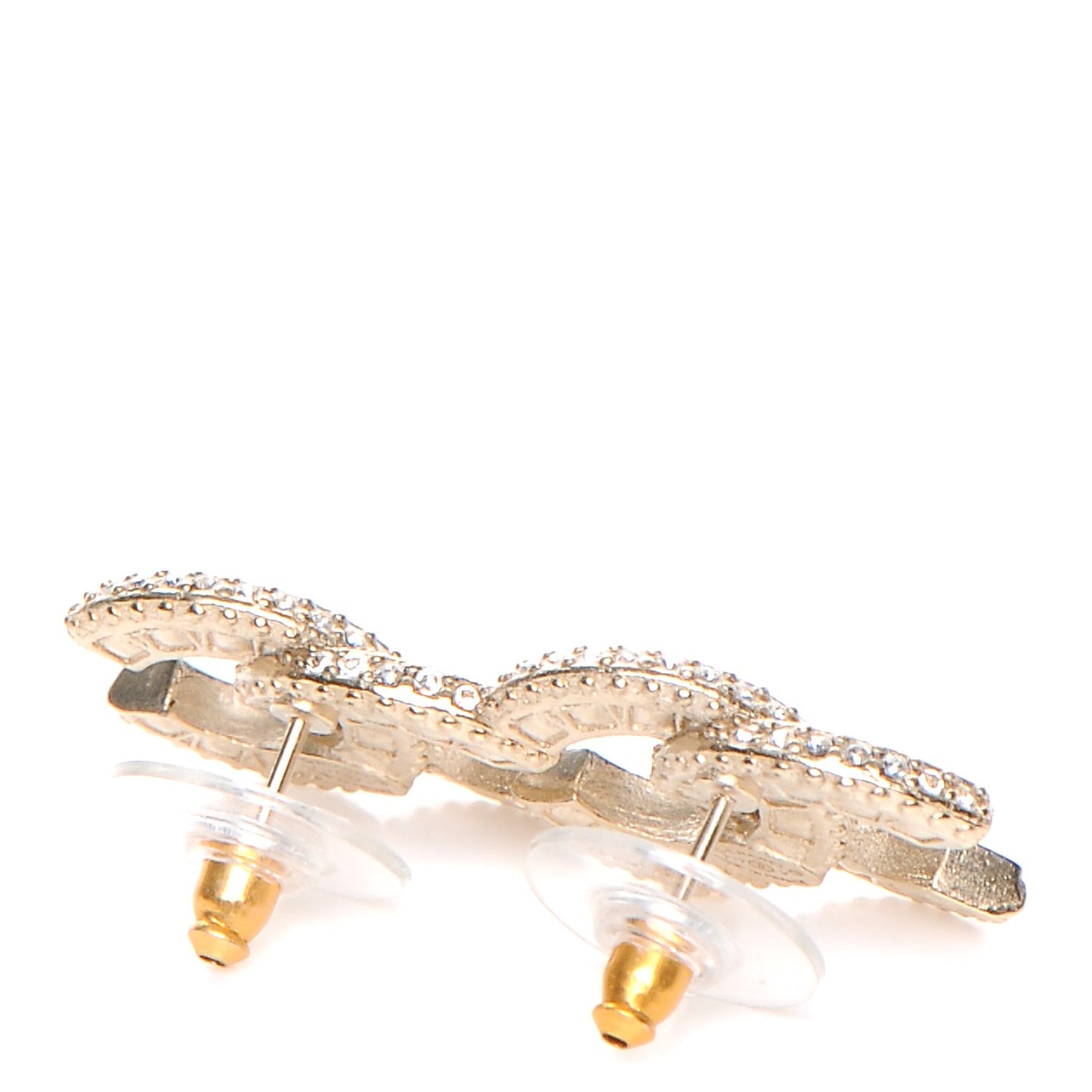 Crystal CC Earrings Gold