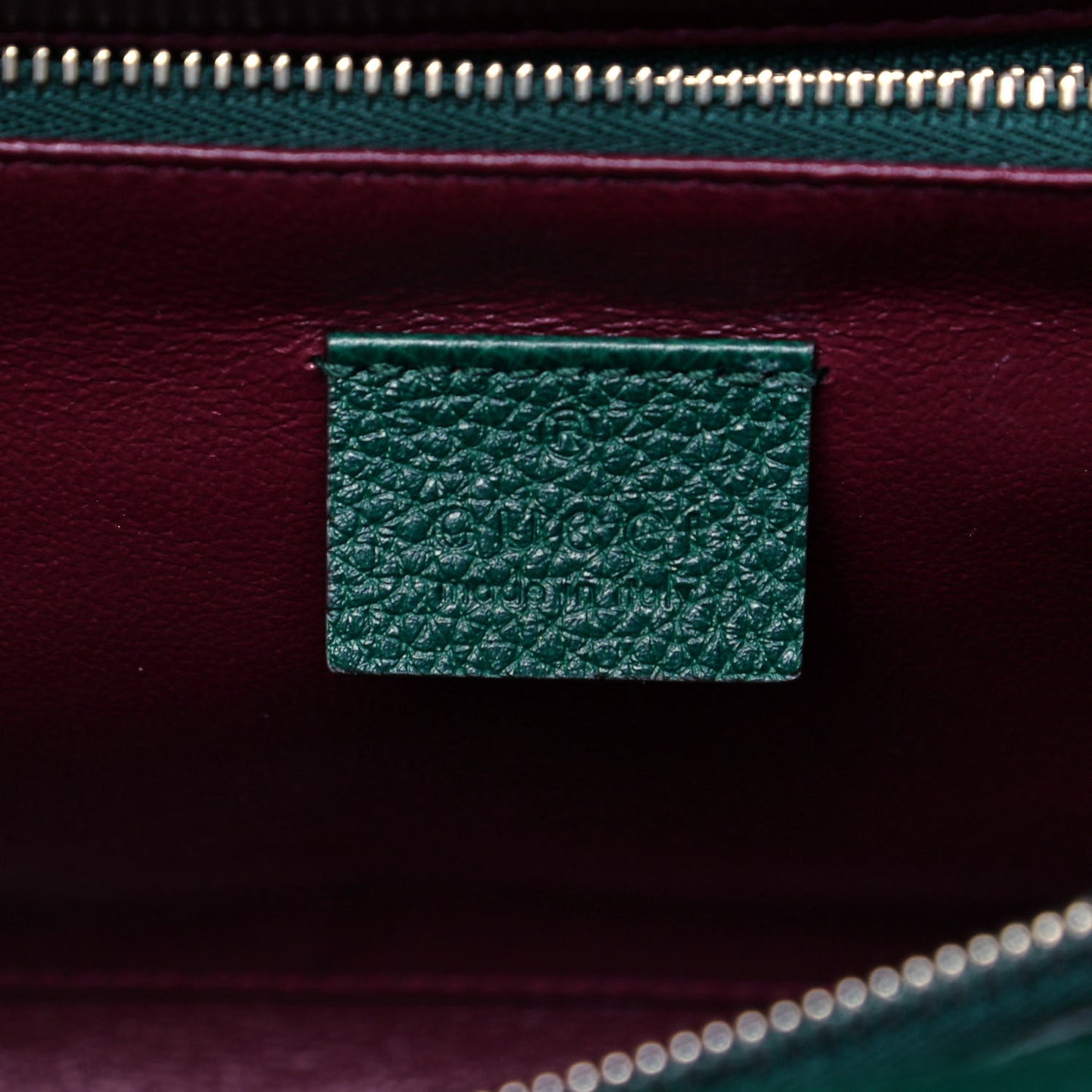 Grainy Calfskin Small Zumi Top Handle Bag Vintage Green