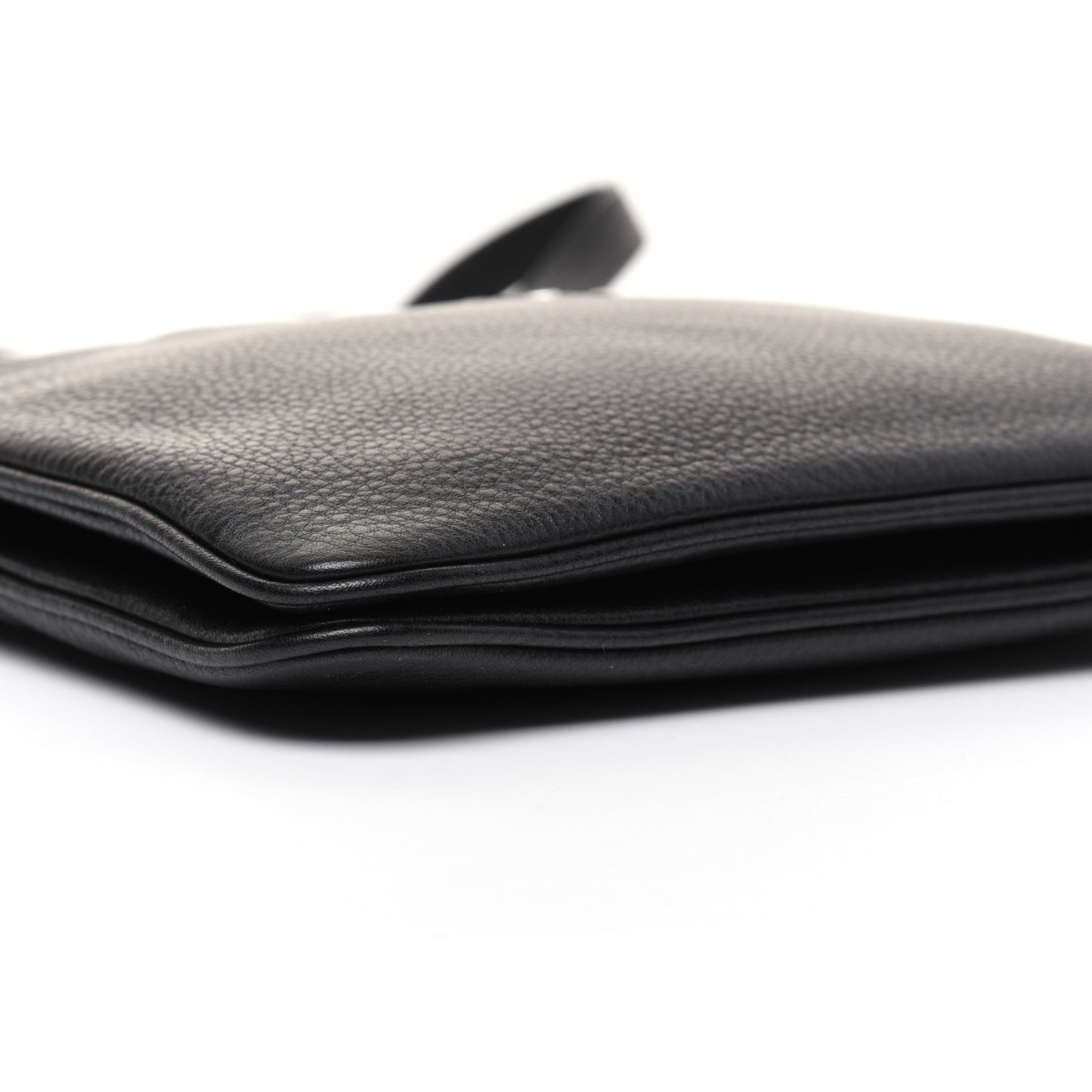 Vitello Phenix Double Zip Crossbody Bag Black