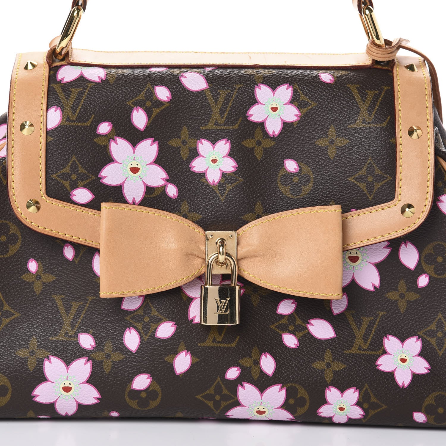Louis Vuitton Monogram Cherry Blossom Sac Retro Bag Brown 7 of 11