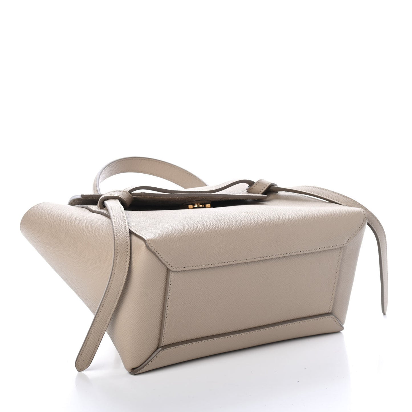 Grained Calfskin Micro Belt Bag Light Taupe