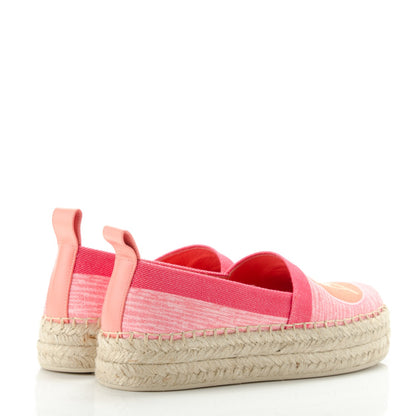Louis Vuitton Canvas Blue Shore Espadrille Flats 35 Corail 4 of 8