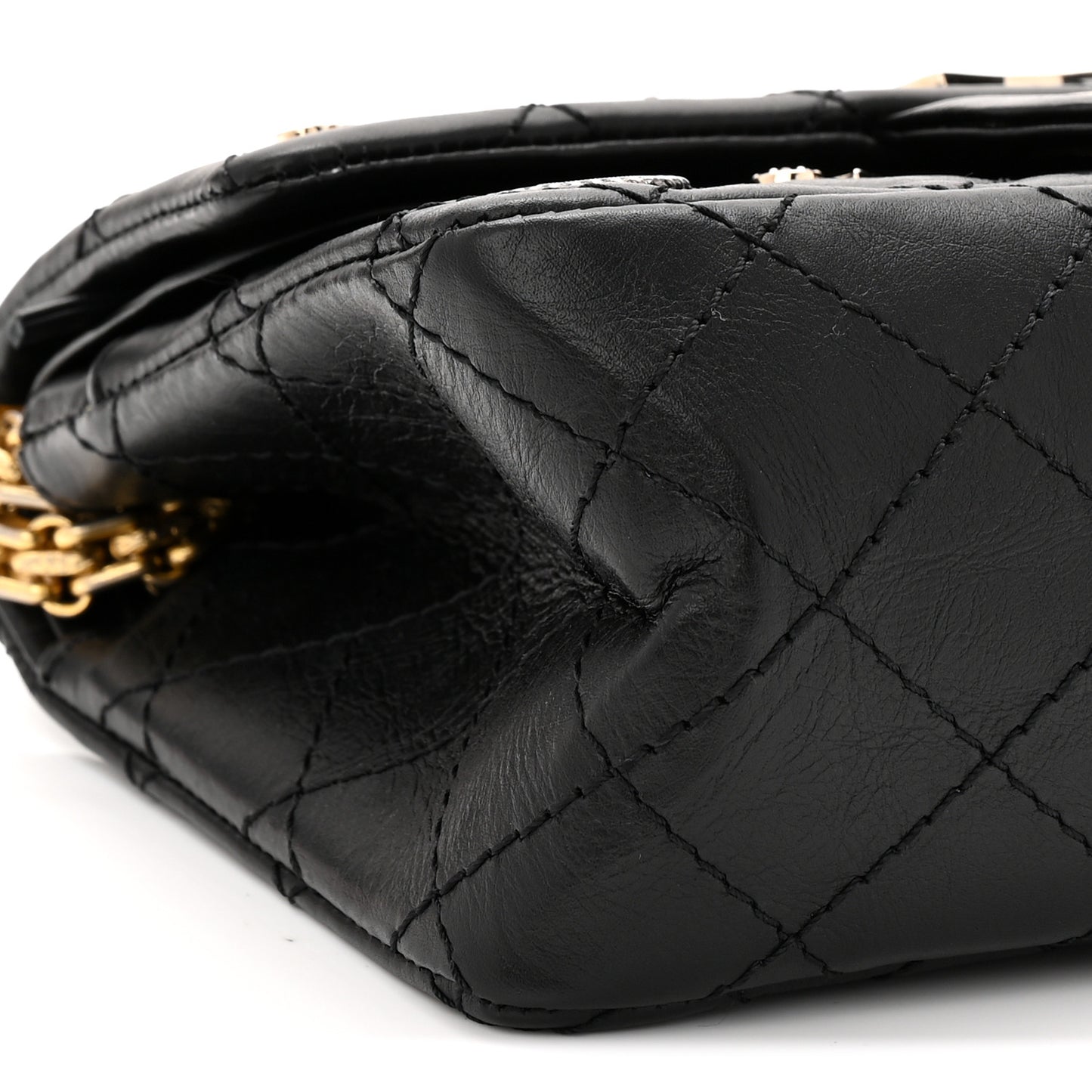 Aged Calfskin Lucky Charms 2.55 Reissue 224 Flap Black