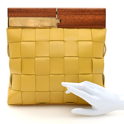 Bottega Veneta Nappa Intrecciato The Snap Clutch Acorn Gold 2 of 6