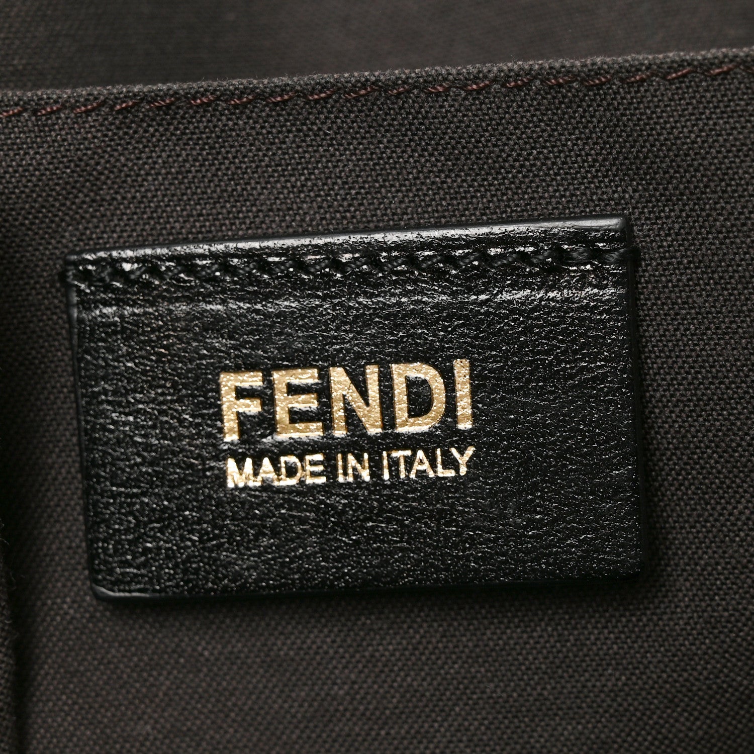Fendi Pebbled Calfskin Small Chameleon Tote Black 6 of 10