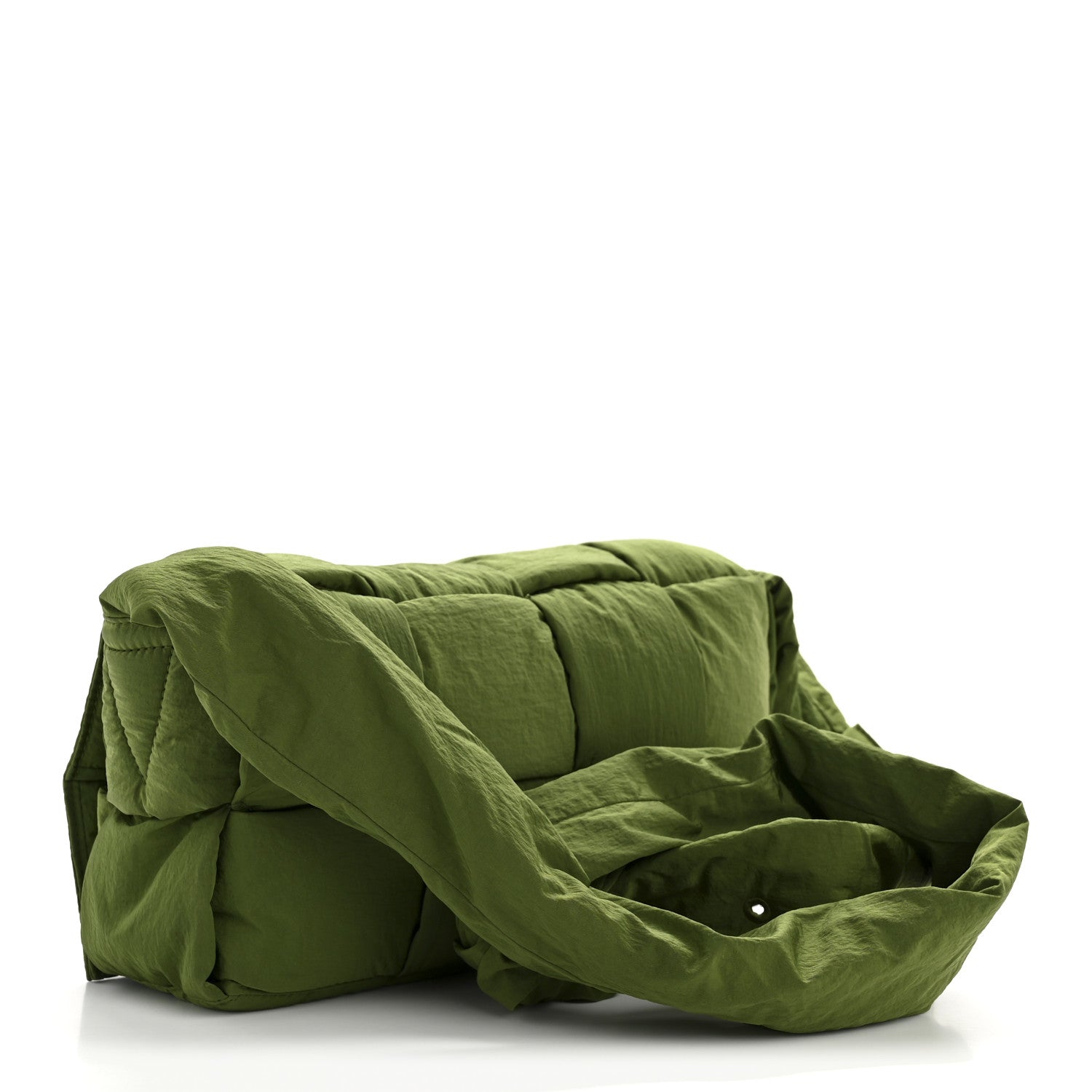 Bottega Veneta Nylon Intrecciato Padded Tech Cassette Bag Avocado 4 of 14