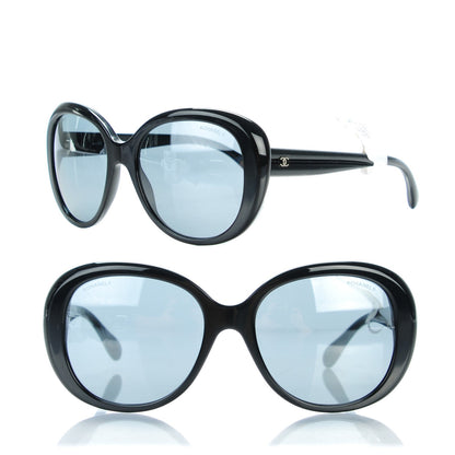 Chanel Signature Oval Sunglasses 5312 Black 1 of 6