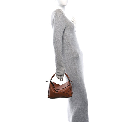 Loewe Calfskin Small Puzzle Bag Tan 3 of 10