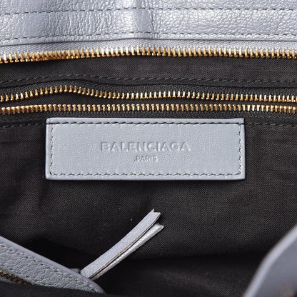 Balenciaga Chevre Gold Metallic Edge Hardware City Bleu Acier 6 of 12