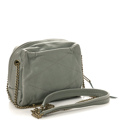 Lanvin Lambskin Quilted Studded Mini Sugar Shoulder Bag Water Blue 3 of 8