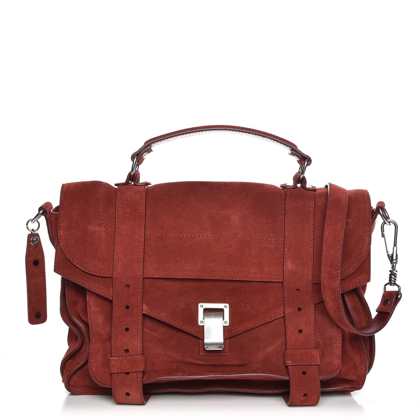 Suede Medium PS1 Satchel Midnight Plum