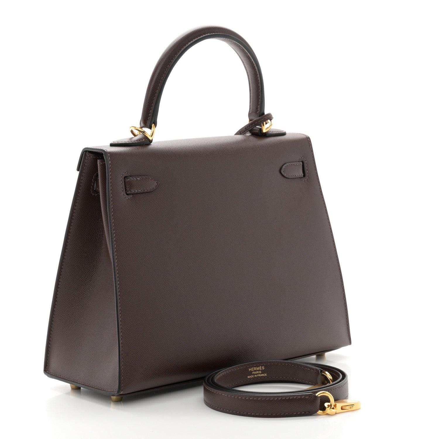 Hermes Madame Calfskin Kelly Sellier 25 Moka 1548819 – FASHIONPHILE