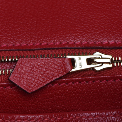 Hermes Epsom Birkin 35 Rouge Casaque 19 of 32