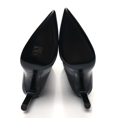 Saint Laurent Smooth Calfskin 90 Kidd Knee High Boots 39 Black 5 of 9
