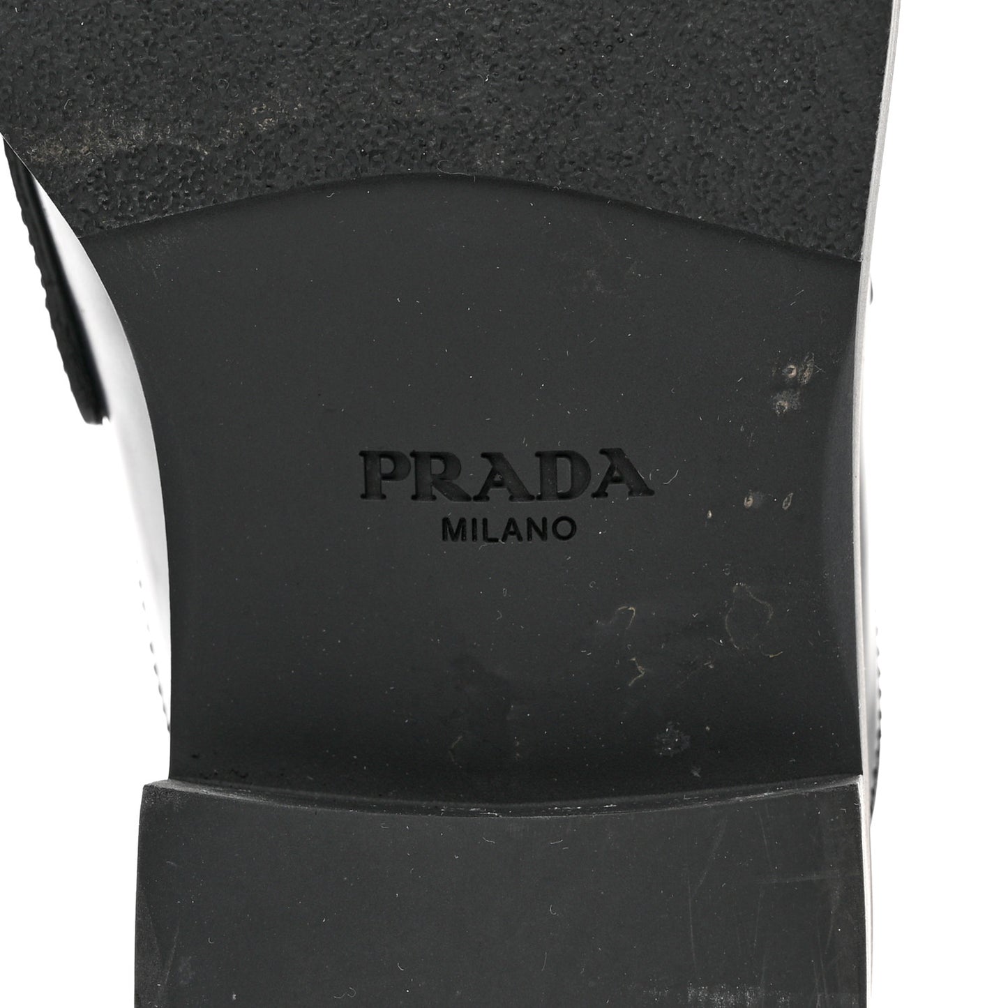 Spazzolato Metal Triangle Logo 40mm Loafer Mules 39.5 Black