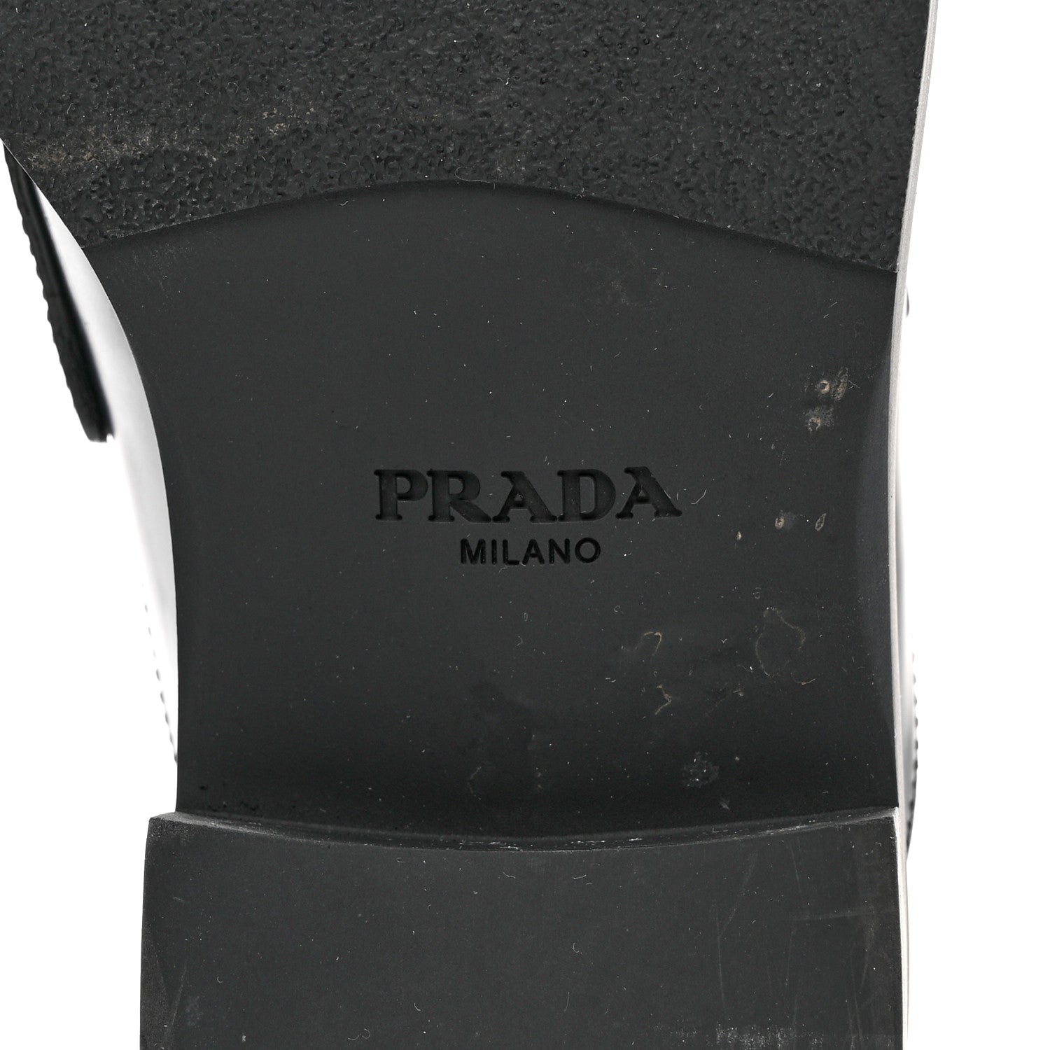 Prada Spazzolato Metal Triangle Logo 40mm Loafer Mules 39.5 Black 6 of 9