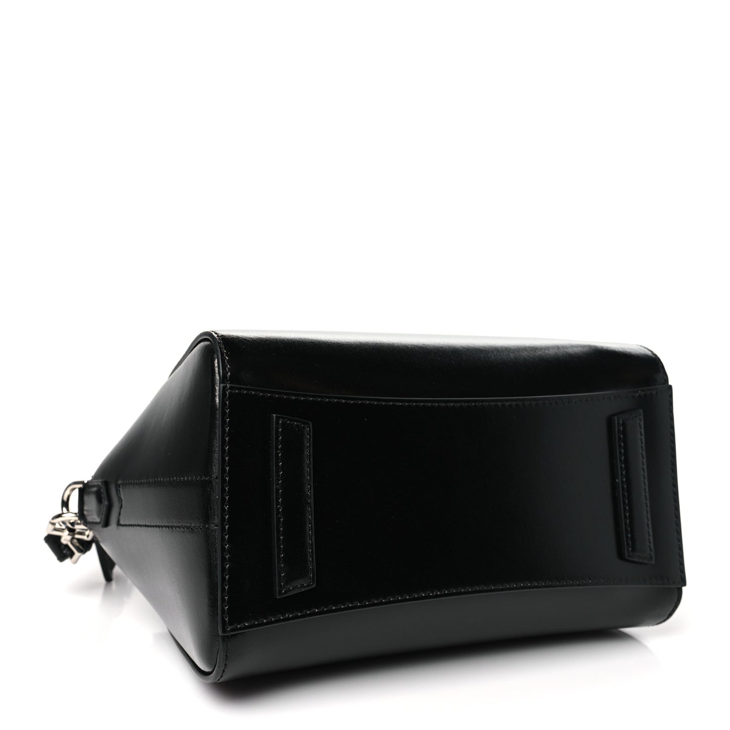 Shiny Lord Calfskin Mini Antigona Black