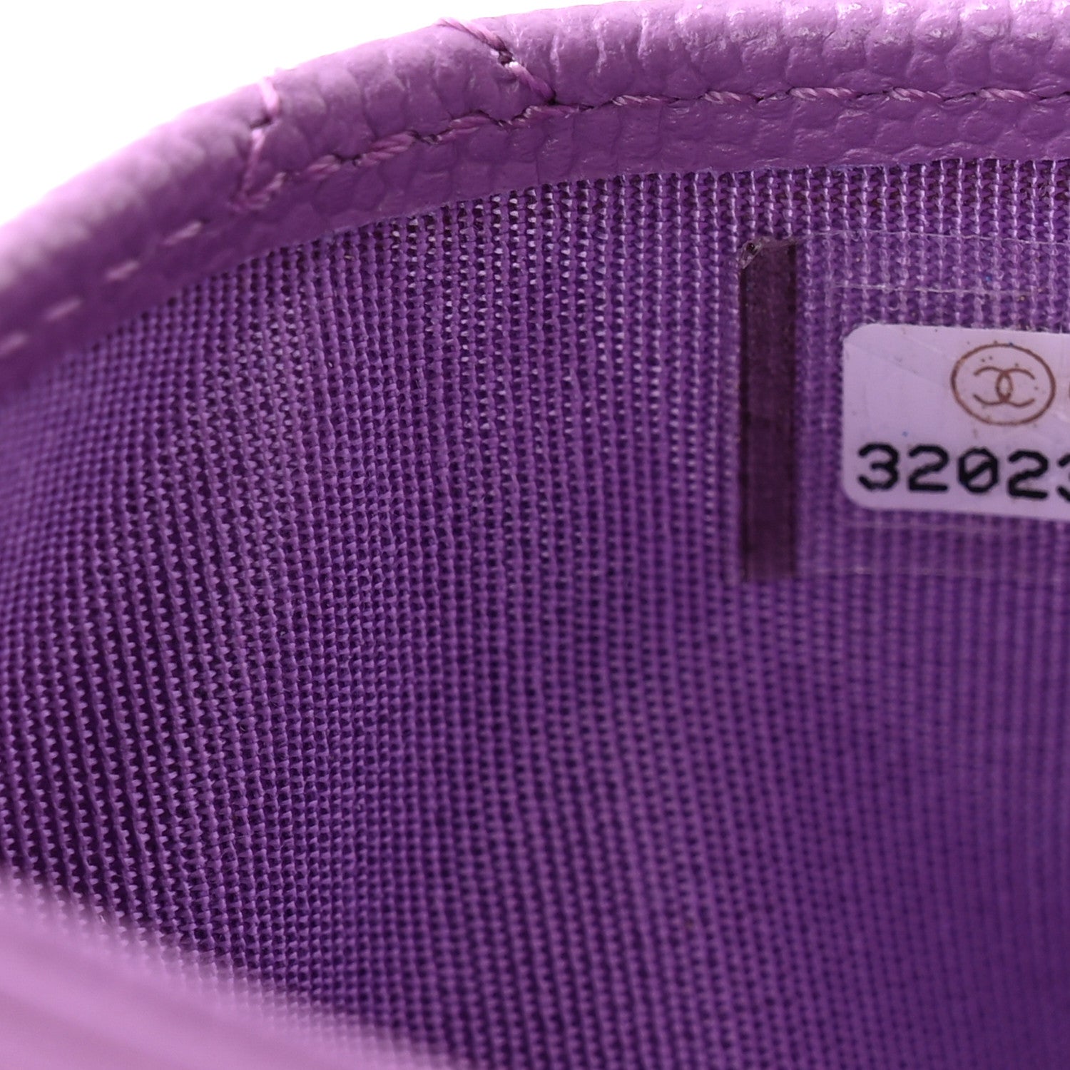 Chanel Caviar Quilted Card Holder Purple 8 of 12
