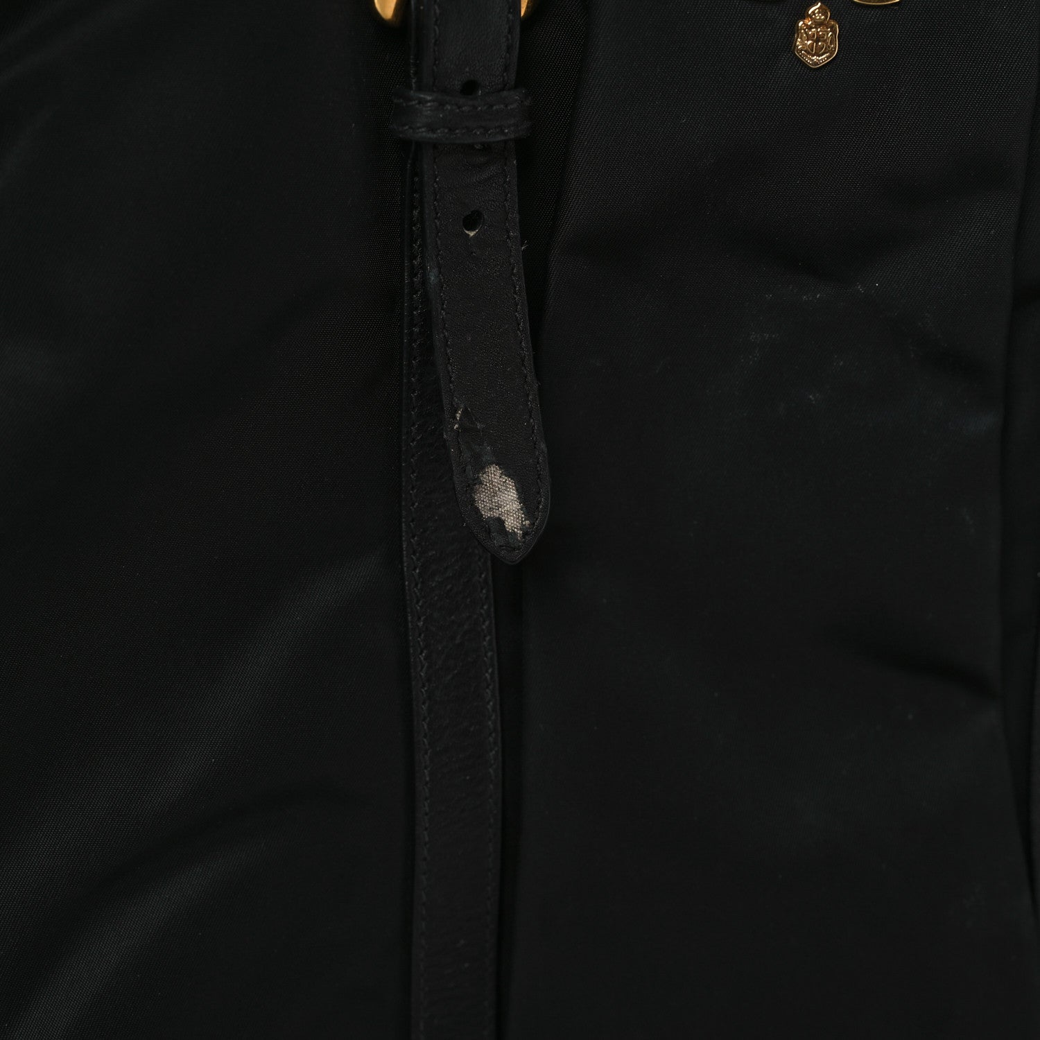 Prada Tessuto Nylon Vitello Daino Tote Black 10 of 10