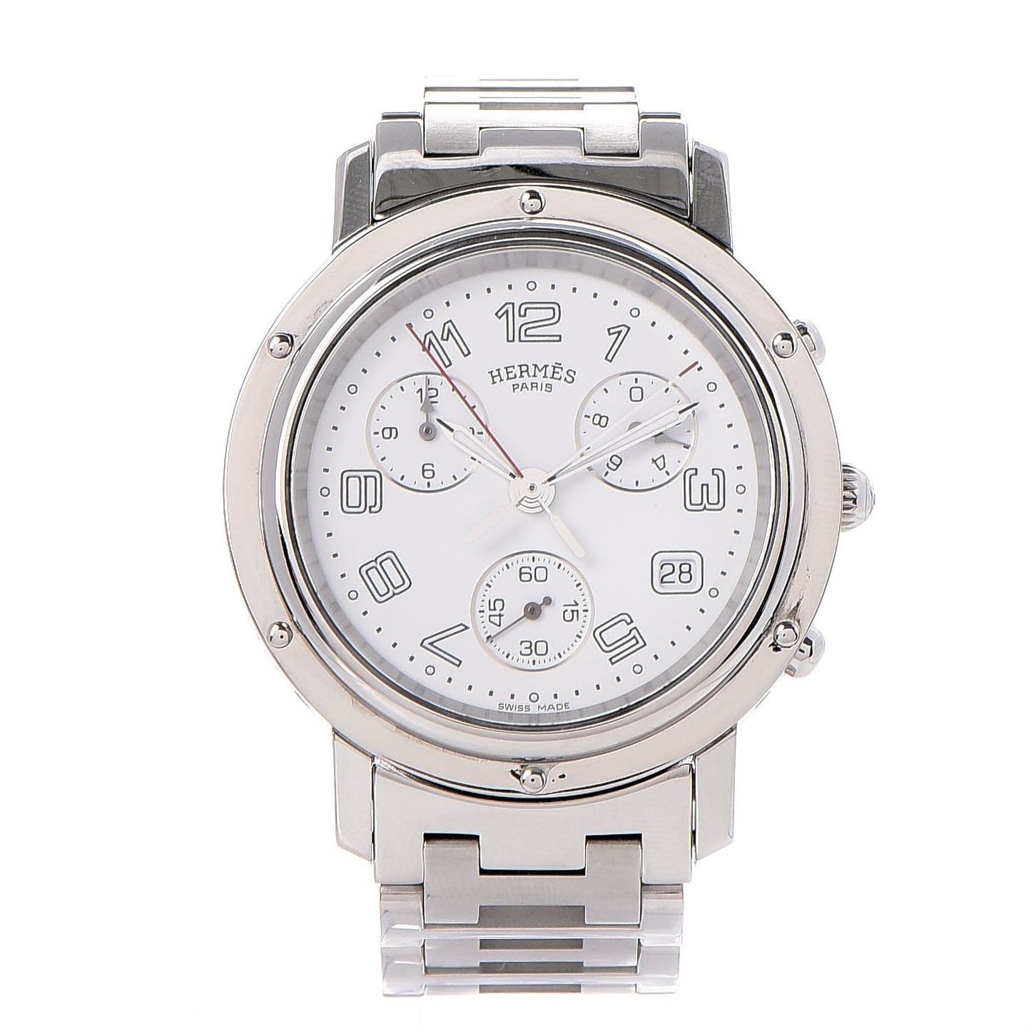 Stainless Steel 38mm Clipper Chronograph Quartz Watch