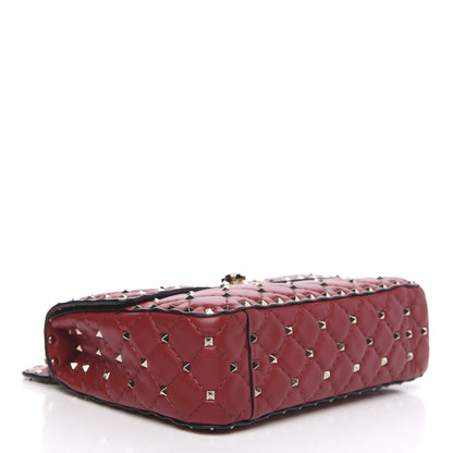 Valentino Garavani Nappa Medium Rockstud Spike Shoulder Bag Rosso Valentino 4 of 10