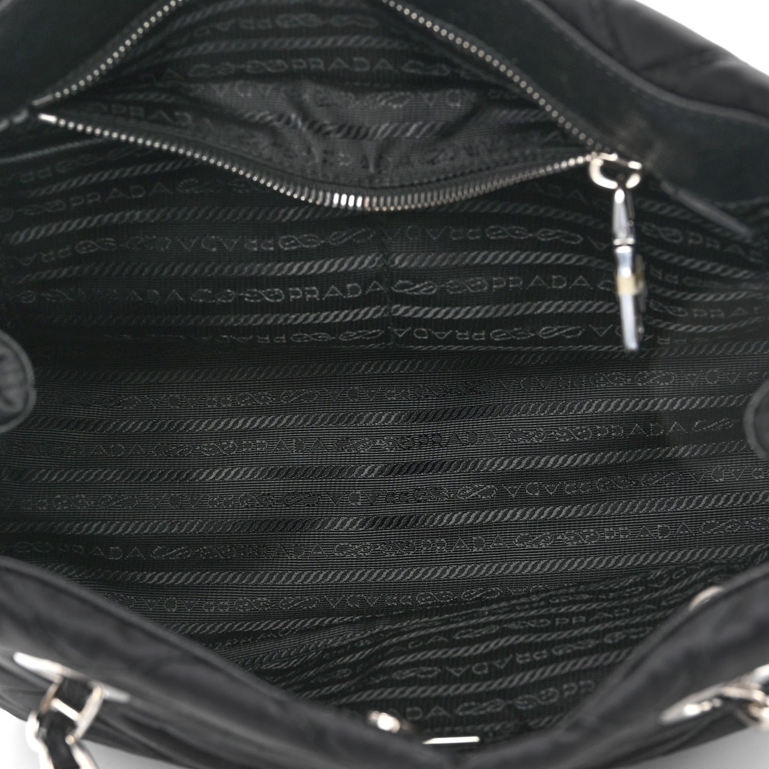 Prada Nylon Tessuto Impuntu Quilted Tote Black 4 of 10