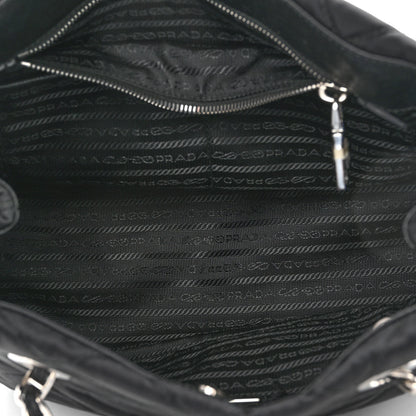 Prada Nylon Tessuto Impuntu Quilted Tote Black 4 of 10