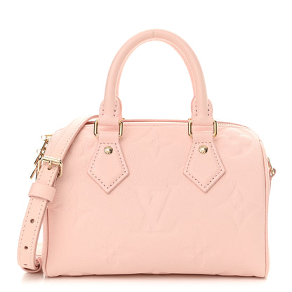 Louis Vuitton Empreinte Monogram Giant Speedy Bandouliere 20 Pink Opale 1 of 12