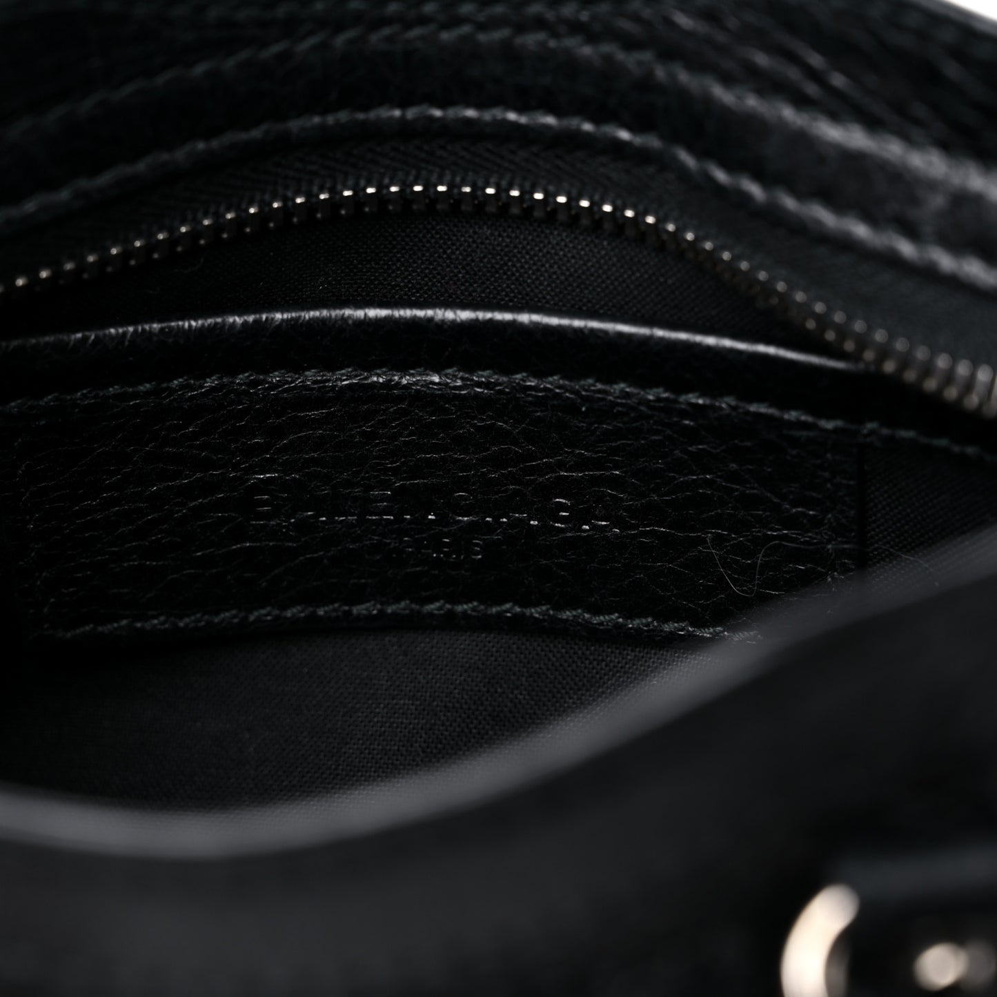 Agneau Classic Silver Hardware Nano City Black