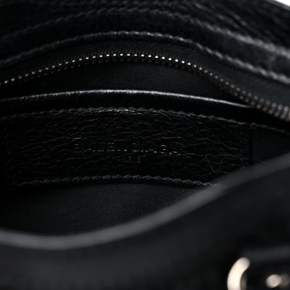 Balenciaga Agneau Classic Silver Hardware Nano City Black 7 of 10