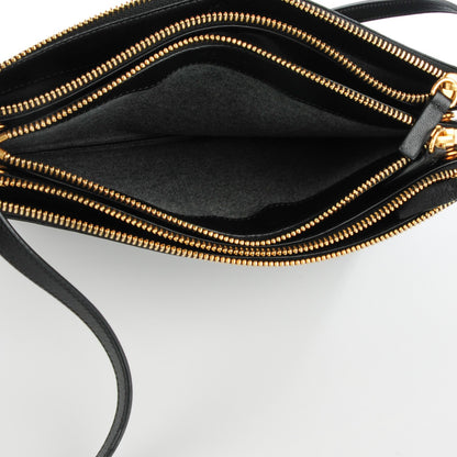 Celine Lambskin Large Trio Crossbody Bag Black 5 of 8