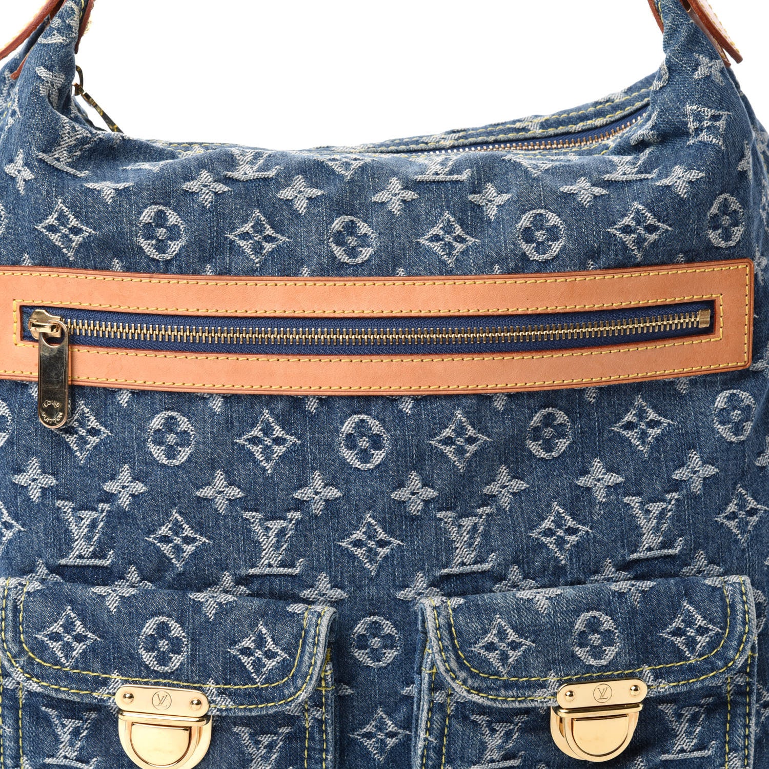 Louis Vuitton Denim Baggy GM Blue 9 of 9
