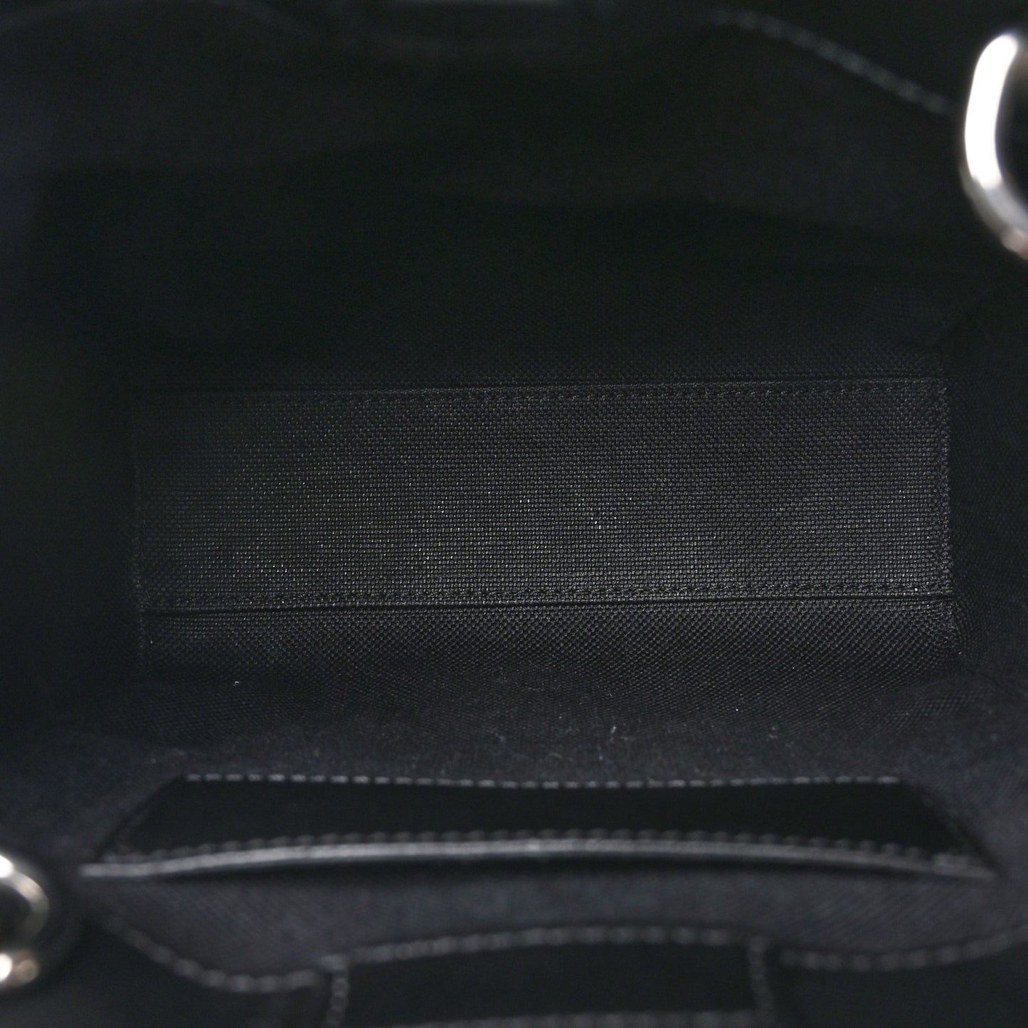 GG Supreme Monogram Appia Calfskin Web Mini Tote Bag Black