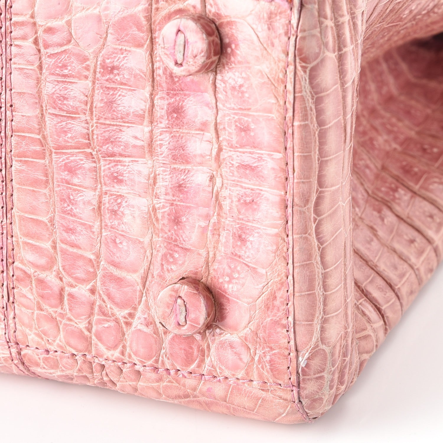 Nancy Gonzalez Crocodile Tote Pink 13 of 13