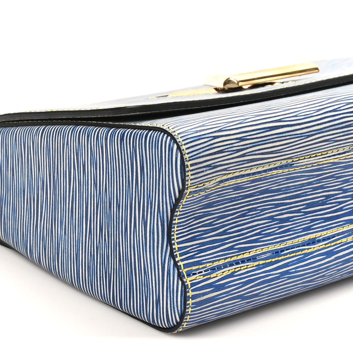 Epi Twist Shoulder Bag MM Denim Light