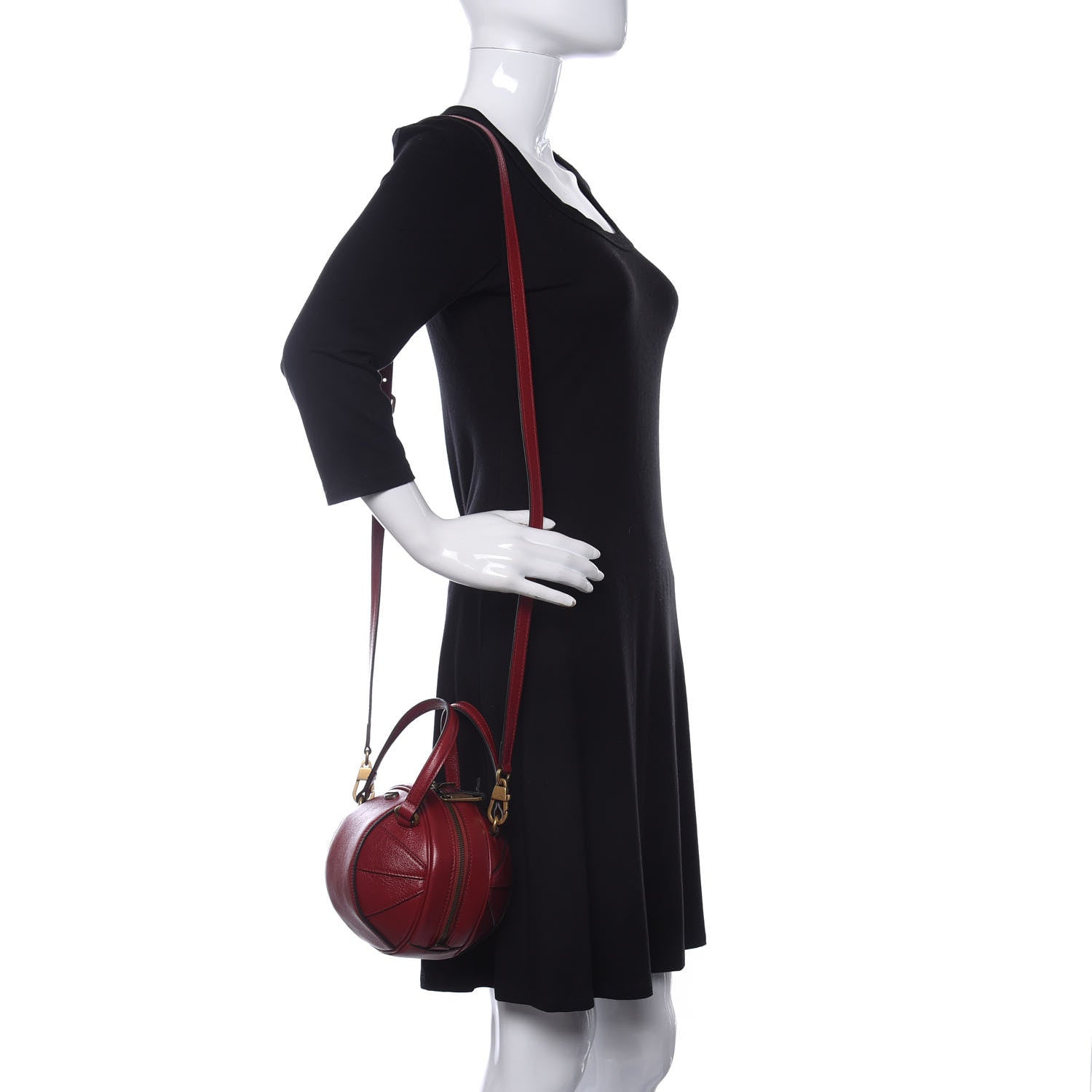 Gucci Piuma Lux Energy Mini Tifosa Basketball Shaped Shoulder Bag Romantic Cerise 2 of 10
