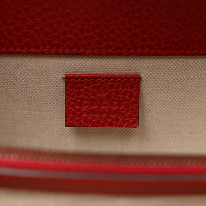 Gucci Dollar Calfskin Swarovski Crystal Small Dionysus Shoulder Bag Hibiscus Red 6 of 15