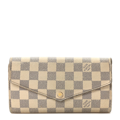 Louis Vuitton Damier Azur Sarah Wallet NM 1 of 9