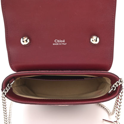 Chloe Calfskin Embossed Small Aby Lock Brown Purple 5 of 10