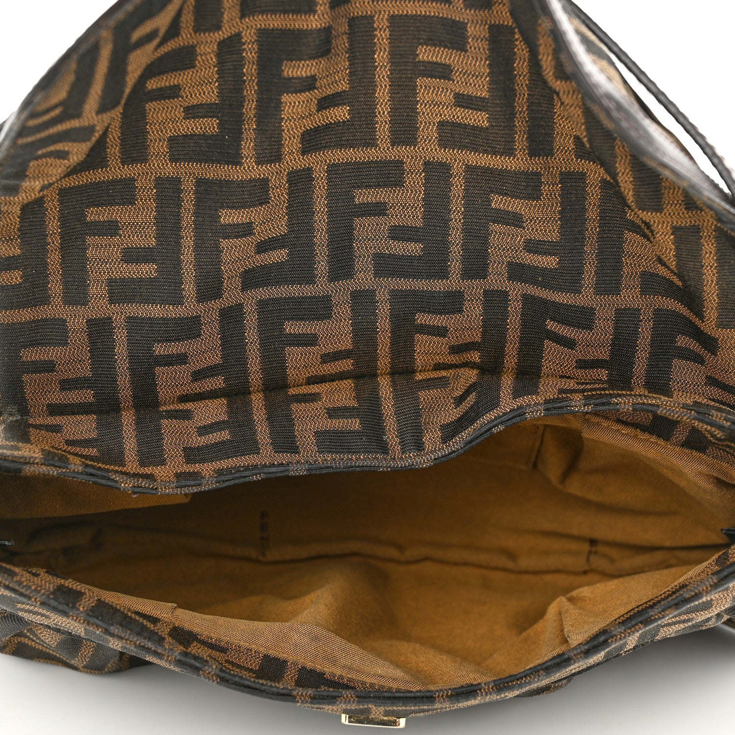 Fendi Zucca Small Chef Shoulder Bag Tobacco 5 of 14