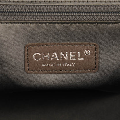 Chanel Glazed Caviar Pocket In The City Tote Black 6 of 10