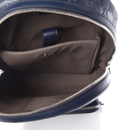 Gucci Guccissima Signature Day Backpack Blue 5 of 9