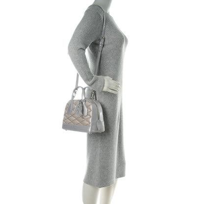 Louis Vuitton Lambskin Malletage Mini Dora Silver 2 of 9